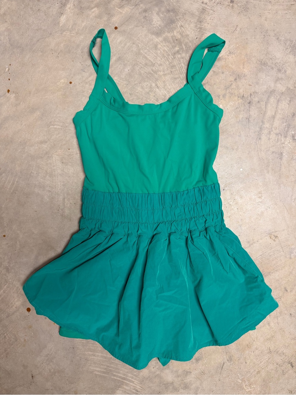 Amazon green womens Smocked-Waist Romper